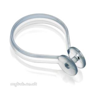 Croydex Shower Curtains and Rails -  Croydex Ak142232 Shower Curtain Rings