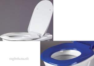 Akw Level Access Showering -  Akw Ergonomic Toilet Seat W/o Lid Blue