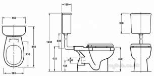 Akw Level Access Showering -  Akw Raised Height Back 2 Wall Toilet Pan