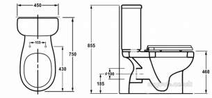 Akw Level Access Showering -  Akw Raised Height Cc Toilet Pan 23162