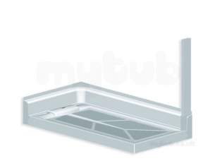 Akw Level Access Showering -  Wet Flr Pipe Duct Wde Compens H1880mm Lh