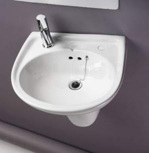 Akw Level Access Showering -  Akw Washbasin 2 Tap Hole 500mm Wide