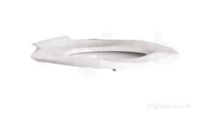 Akw Level Access Showering -  Akw Ergonomic Toilet Seat Without Lid Wh
