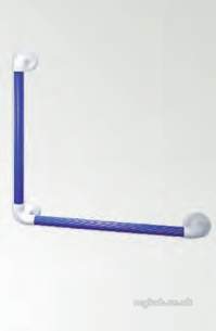 Akw Medicare Products -  01430bu Grab Rail Large Fluted 32mm Blue