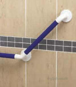 Akw Medicare Products -  01440bu Grab Rail Larg Plast Fluted Blue