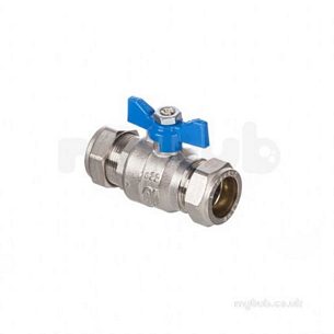 Altecnic Sealed System Equipment -  Altecnic Intaball 28mm Blue T Handle Ball Vve