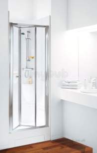 Coram Shower Pods -  Coram 800 Alcove Bi-fold Door Pod Ps/cl Door Only
