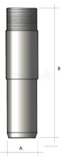 Marley Alutec Drains -  100mm Threaded Adaptor 300mm Max Dra4
