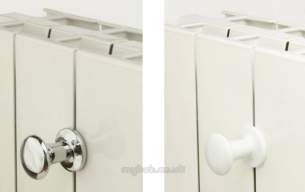 The Radiator Company Towel Warmers and Decorative Rads -  Hangin Peg White For Ekos.ekos Plus Pair