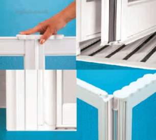 Neaco Shower Trays -  Made To Order Half Height Tri Folds