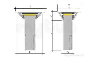 Marley Alutec Drains -  Marley Alutec 50mm Shallow Balcony Dr265