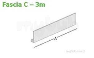 Marley Alutec -  Fascia Panel Type C 165mm X 3m Fc1165
