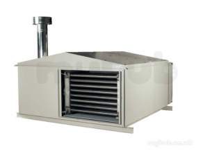 Ambirad Warm Air Heaters -  Ambirad Vertical Oil Fired External Cabinet Heater 138kw Evdo 135