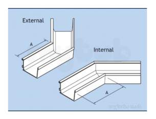 Alumasc Rainwater Products -  Box 160 X 100mm 135d Ang Ext Ebg16/ea13a