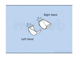 Alumasc Rainwater Products -  Half Rd 100x50mm Stop End Left Hand Ehr10/selha