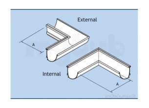 Alumasc Rainwater Products -  Modern 100mm 90d Int Ang Pmf Ia90a