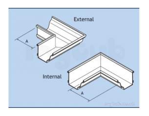 Alumasc Rainwater Products -  Moulded 160x100mm 90dang Ext Emg16/ea90a