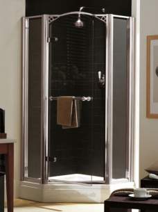 Kohler Daryl Arcadia Shower Enclosures -  Kohler Daryl Rh700 Arcadia Pentagon Pnl Slv/cl