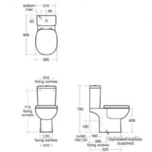 Armitage Shanks Wc Seats -  Armitage Shanks S410301 Wc Seat And Cover White