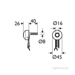 Armitage Shanks Commercial Brassware -  Armitage Shanks Sensorflow 21 El Wc Flsh Valve Single S-mtd A4669aa