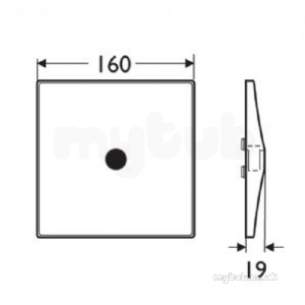 Armitage Shanks Commercial Brassware -  Armitage Shanks Sensorflow 21 Elec Urinal Flush Battery A4187xj