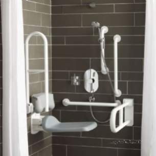 Armitage Shanks Doc M Packs -  Armitage Shanks Contour 21 S6960 Doc M Grey Rails Shower S6960lj