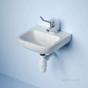 Armitage Shanks Commercial Sanitaryware -  Armitage Shanks Portman 21 Basin Bkt No Fin Pack B And Waste Sup S913867
