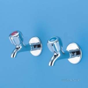 Armitage Shanks Commercial Brassware -  Armitage Shanks Nuastyle 2 S7111aa A/v Dual Bib Taps Cp