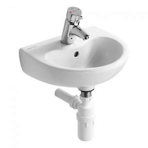 Armitage Shanks Commercial Sanitaryware -  Armitage Shanks Contour 21 Splash S2635 400mm One Tap Hole Basin Wh S263501