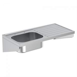Armitage Shanks Commercial Sanitaryware -  Armitage Shanks Is Doon Sink 120x60 Pol S/s Rh Drn 2th S1244my