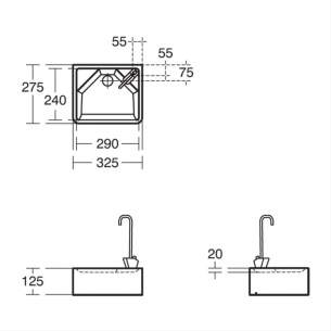 Armitage Shanks Commercial Sanitaryware -  Armitage Shanks Is Purita New 26x31 Ss Whg B Filler S1295my