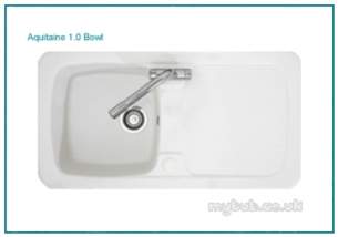 Astracast Sinks And Accessories -  Ceramic Aquitaine 1.0b Sink White