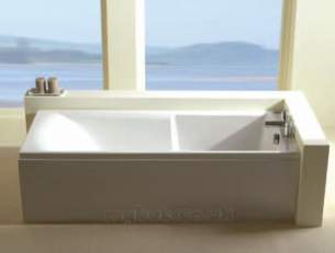Eastbrook Baths -  23.5351 Axis Straight Bath Carronite Wh