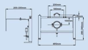 Thomas Dudley Illusion Products -  Illusion Universal W/m Pan Support Frame