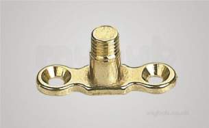 Single Pipe Rings and Backplates M10 -  15-108mm M10brass Backplate M X M