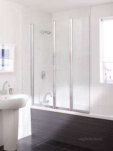 Kohler Daryl Bath Screens -  053 Triple Panel Bscreen Squ S/cl1250l