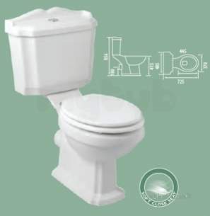 Eastbrook Sanitary Ware -  24.0001 Eastbrook Belgravia Wc Pan White