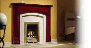 Be Modern Fire Surrounds -  51 Inch Belvedere Mantel Medium Mahogany