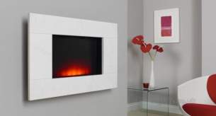 Be Modern Fires Gas and Electric -  Bm Dante Wall Mount Fire-natural White