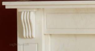 Be Modern Marble Stone Surrounds -  Be Mod 48 Inch Louisa Natural White