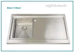 Astracast Sinks And Accessories -  Bistro 1.0 Bowl S/on Work Centre Lhd Bs