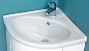 Eastbrook Sanitary Ware -  Eastbrook Bonito Corner Ceramic Top One Tap Hole Whit 26.0087