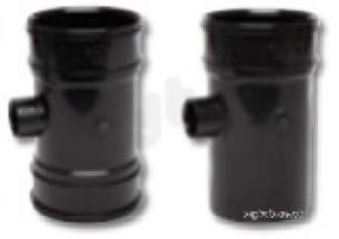 Polypipe Soil -  4in/110mm Double Socket 50mm Bp424br