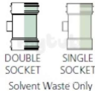 Polypipe Soil -  110mm Single Boss Pipe D/s 50mm Bp424-b