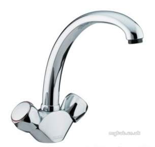 Bristan Brassware -  Montreal Monobloc Sink Mixer White