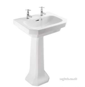 Bristan Brassware -  Bristan Twist 55cm 2 Th Basin White