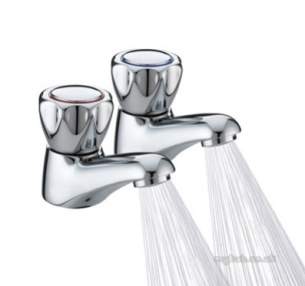 Bristan Brassware -  Bristan Spray Basin Taps Chrome Heads