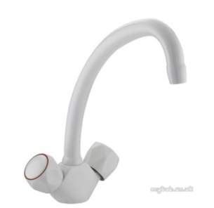 Bristan Brassware -  Value Club Budget Sink Mixer White