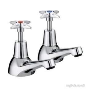 Bristan Brassware -  Bristan Value Cross Top Bath Taps Cp