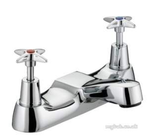 Bristan Brassware -  Value Cross Top Bath Filler Chrome Plated Vax Bf C